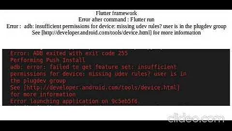 [Solved] adb: insufficient permissions for device: missing udev rules? user is in the plugdev group