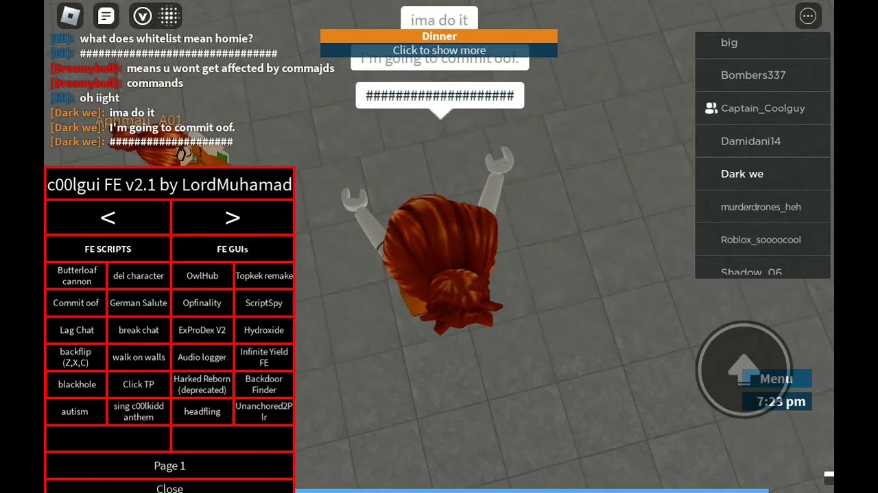 Roblox Fe Script Showcase C00lgui Fe V2 1 YouTube 