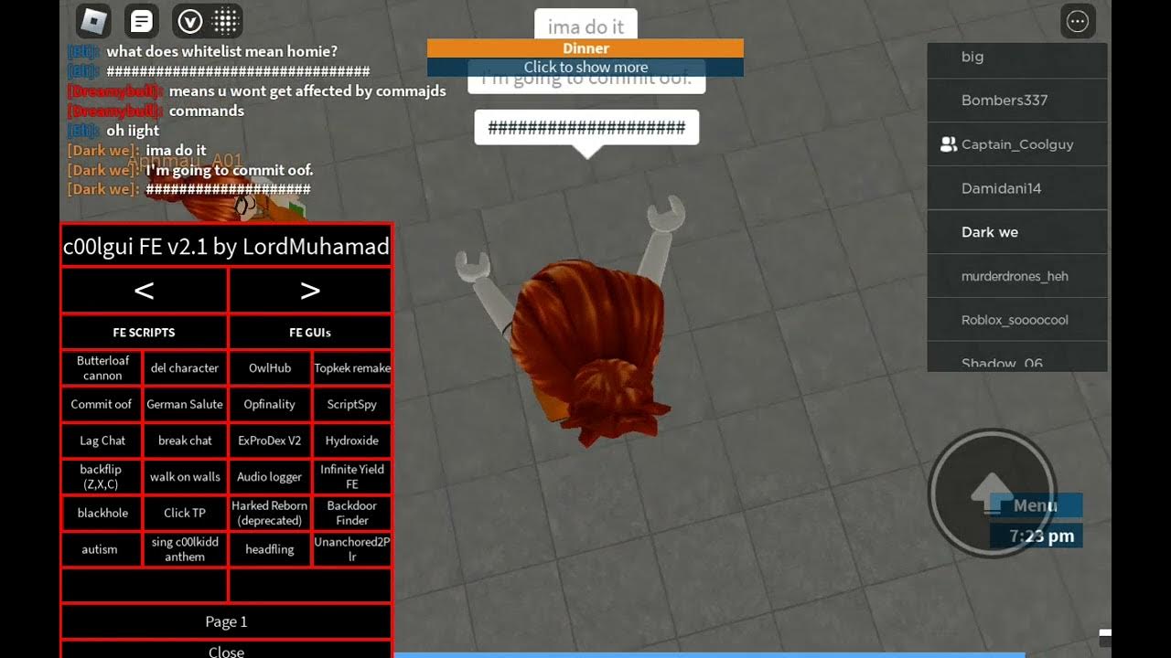 Roblox Fe Script Showcase (c00lgui Fe v2.1) - YouTube