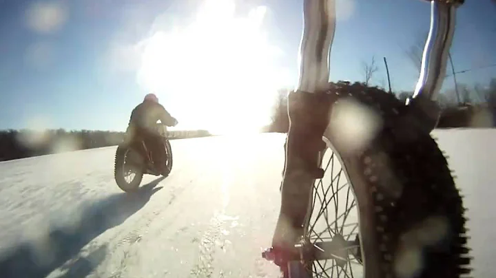 Ridin halfmile ice track with Wade Camlin.