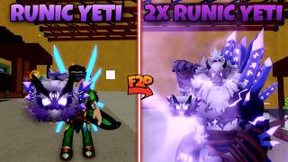 Trading From 1 RUNIC YETI  TO  2X RUNIC YETI 🟣 Under 10 Trades (Blox Fruit)