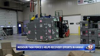 Four Missouri Task Force One members and their canine partners began work this morning