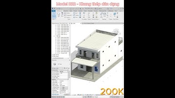 Model RevitNCN - Khung thép nhà dân dụng #shorts