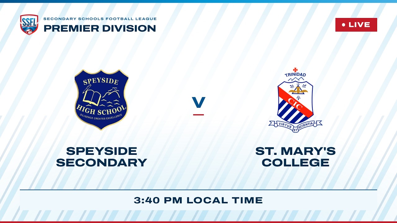 LIVE: Speyside Secondary vs St. Mary's College | MATCH DAY 3 | 2026 SSFL SPORTT Boys season