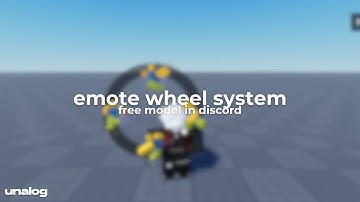 roblox studio emote wheel system (FREE MODEL)