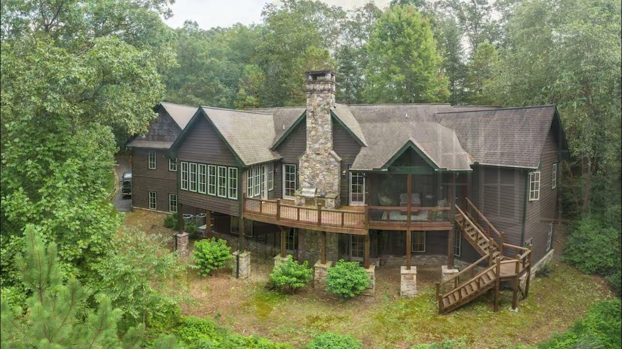 GA Mtn Home For Sale — Waterfall & Gardens — 2359 Persimmon Road