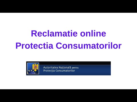 Reclamatie online Protectia Consumatorilor - ANPC