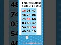 【脳トレ】仲間はずれの数字探しクイズ #shorts
