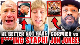 MMA Community CALLS OUT Justin Gaethje for LYING about STAPH!? Jon Jones vs Daniel Cormier! UFC 324