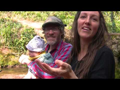 Chew Valley People - Ben and Sarah Poppy take baby Maya to Chew Stoke waterfall.