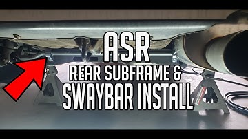 ASR Rear Subframe/Swaybar Install into eg civic