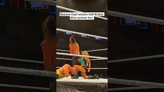 Maxxine Dupri attacks Seth Rollins WWE summer tour #wwe #wrestling
