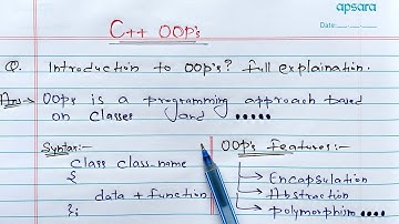 C++ Object Oriented Programming | OOPs Introduction