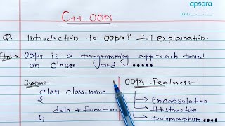 C++ Object Oriented Programming | OOPs Introduction screenshot 2