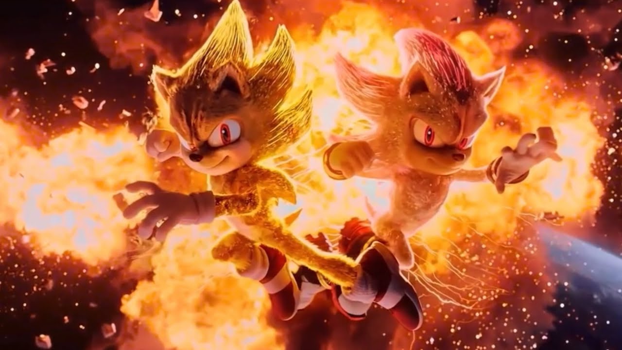 Super Sonic & Super Shadow moments - Sonic Movie 3 HD clips - YouTube