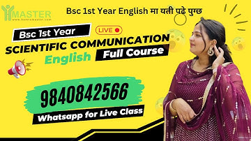 Scientific Communication || BSc 1st Year English || Summary, Grammar & Technical Writing 🔥