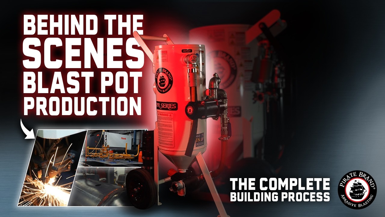 BLAST POT, PORTABLE, 6.5 CU FT, PRESSURE RELEASE, PNEUMATIC