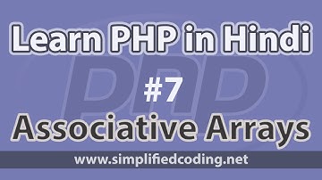 7. PHP Tutorial in Hindi/Urdu - Associative Arrays