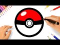HOW TO DRAW A POKÉ BALL EASY