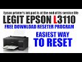 EPSON L3110: Inkpad is at the end of service life | FREE DOWNLOAD RESETTER "LEGIT"