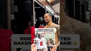 Emeka predicted Baker Mayfield's son's name almost five months ago 👶🤣 #bakermayfield #baby #dad