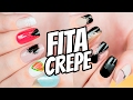 10 DECORAÇÕES DE UNHAS UTILIZANDO FITA CREPE - Ideia Rosa