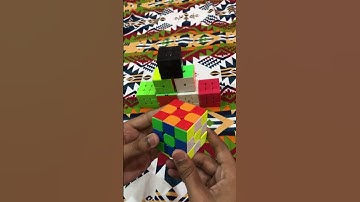 Flower pattern on 3 by 3 cube #shorts #cube