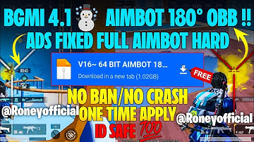 BGMI 4.1 AIMBOT OBB | BGMI 4.1 NO RECOIL CONFIG | BGMI NO RECOIL CONFIG 4.1 [100% Safe No Ban ]