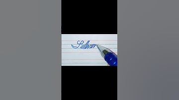 Sullivan write ✍️ in beautiful cursive style #handwriting #cursivestyles
