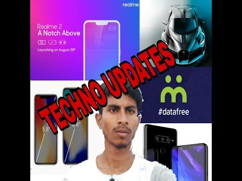 TECHNO UPDATES EP #4,- IPhone X Plus , Realme 2 , Bugatti Divo, Moya Messenger App, LG V40 ThinQ