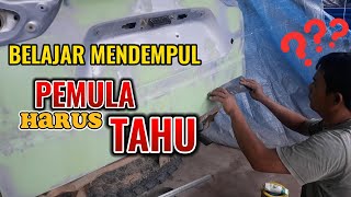 BELAJAR DEMPUL YANG BENAR ‼️ PEMULA HARUS TAHU #epoxy #bodyrepair #proyek #cara