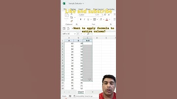 🖥️How to apply same formula to Entire Column in Excel #trending #viral #youtubeshorts #ytshorts 🖥️