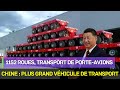 Choc pour les ingnieurs allemands  chine  transport facile dun porteavions avec 1152 roues 