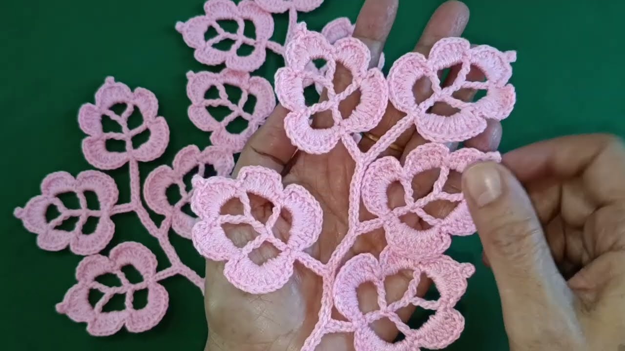 ถักใบไม้ง่ายๆสไตล์ฝนทิพย์🌿🌿🌿