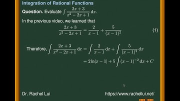 Integration of Rational Functions Example 2