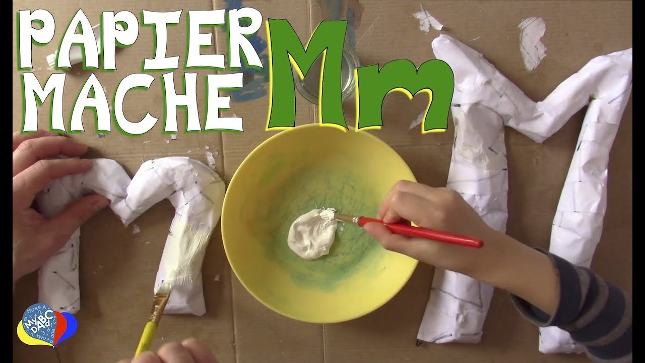 Learn How to Make PapierMâché Letter M for Kids YouTube