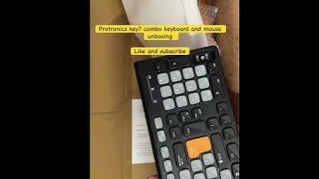 Protronics key7 combo keyboard and mouse unboxing
