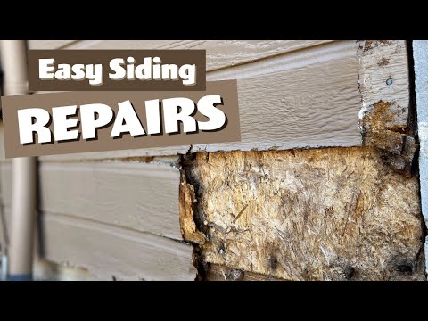 Water damaged siding