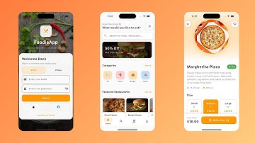 Free Food Delivery App UI/UX in Flutter | Modern Mobile App Design