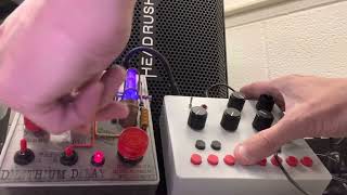 1/13/2023 Experiment #1 Blind Panic Devices Dilithium Delay pedal with Rucci 8-bit Power Synthesizer