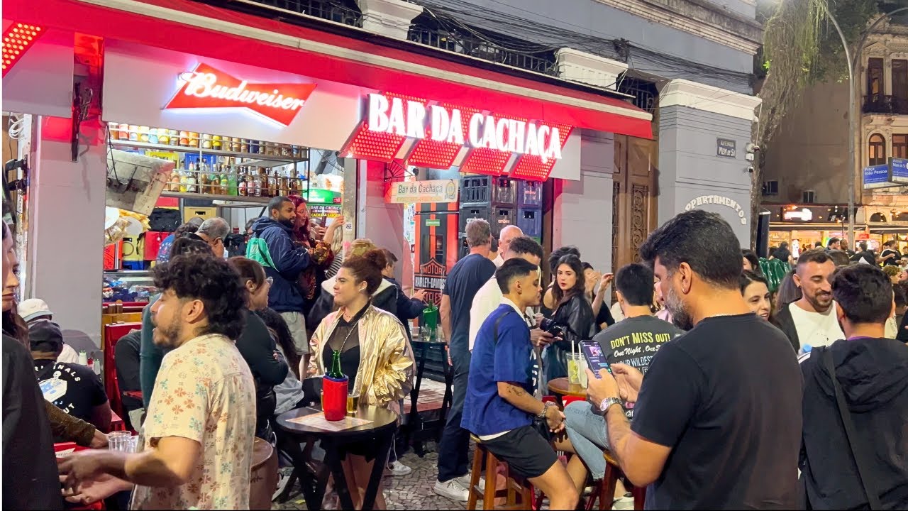 SATURDAY MIDNIGHT IN THE HEART OF RIO DE JANEIRO【4K】🔥😎