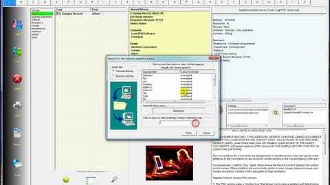 Importing Data Demo - Contact Wolf Contact Management Software for Windows