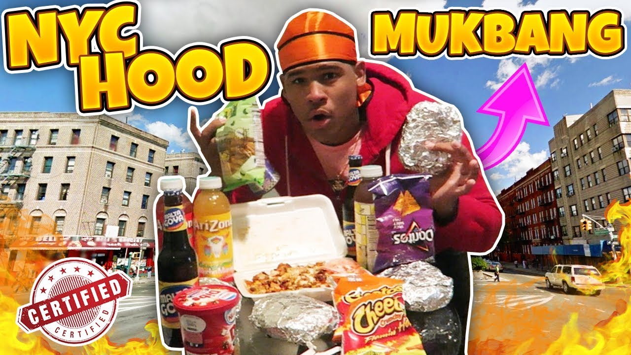Нью-Йоркский районный мук-банг! Гастрономические деликатесы! Резаный сыр, бекон, яйца и сыр, халя...
