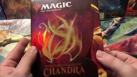 Chandra Signature Spellbook opening full unboxing! Magic the Gathering MTG spell book Chandra