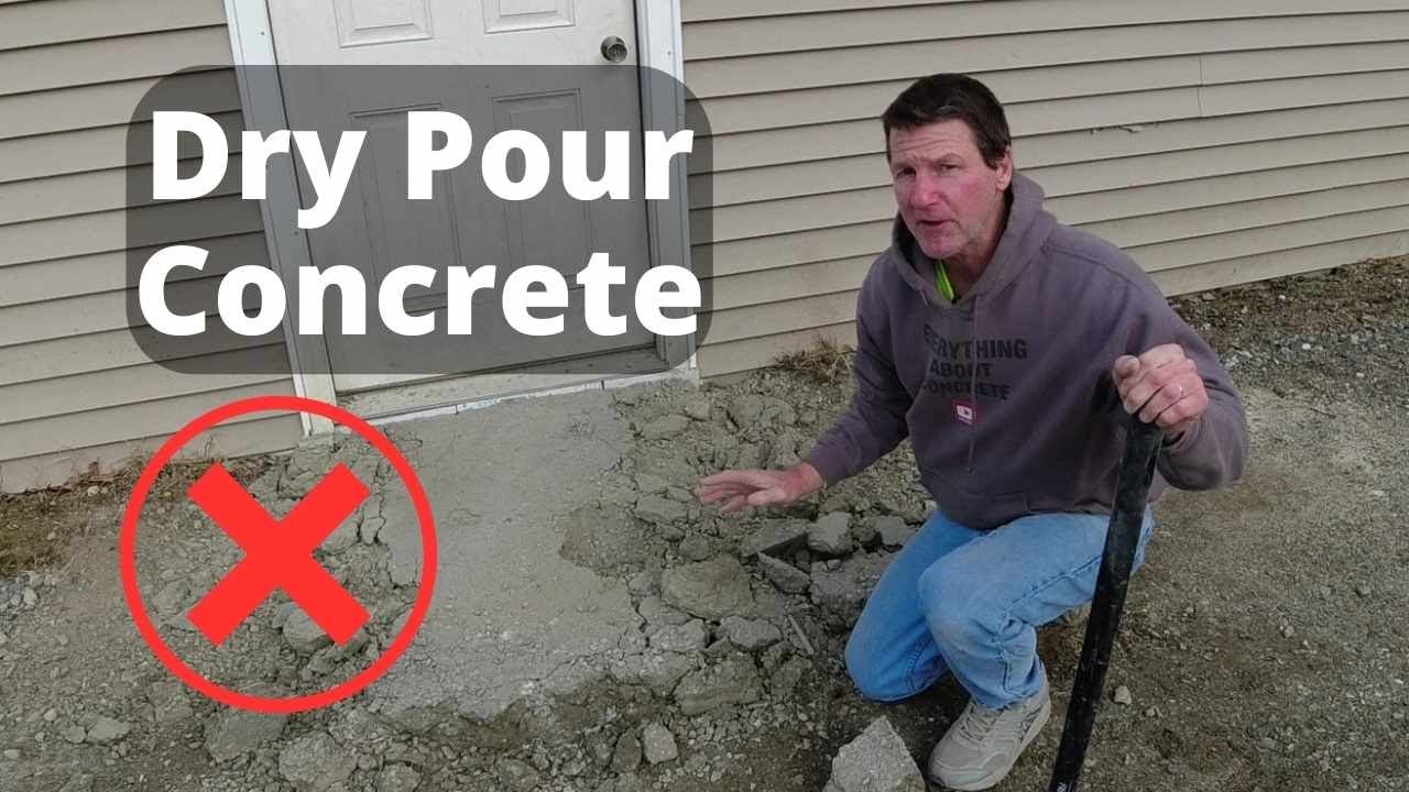 Why Not To Do Dry Pour Concrete | Dry Pour Concrete Slab Start To Finish -  Youtube