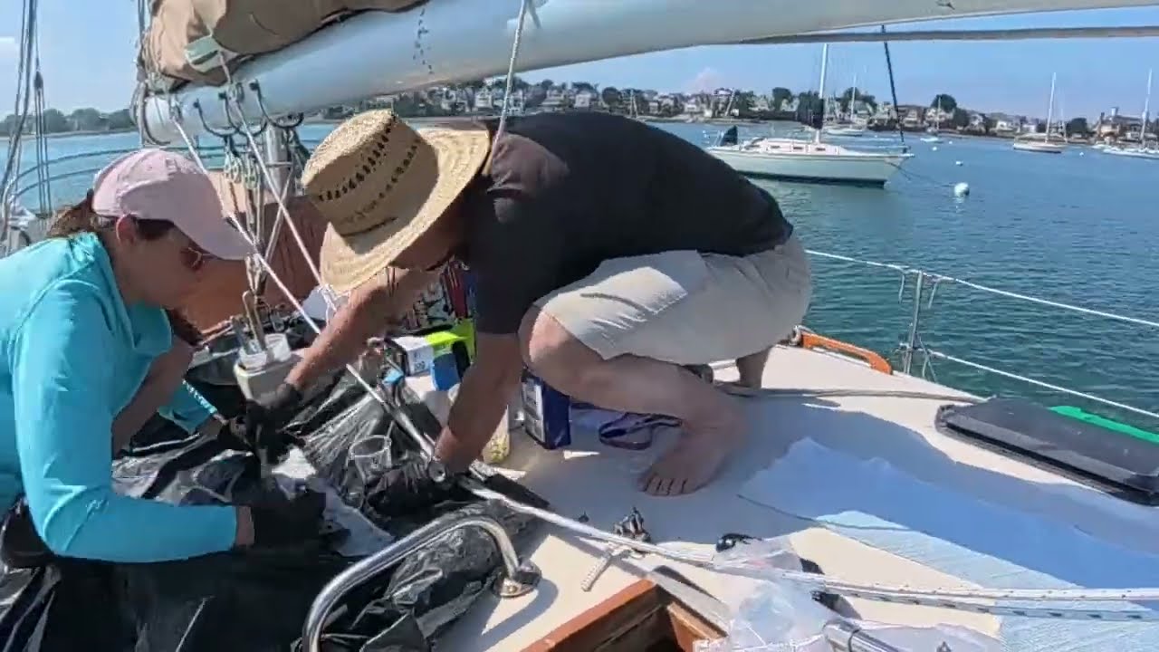 ⁣Dodger Building on the boat