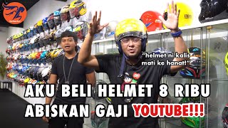 HELMET HARGA SAMPAI 8 RIBU!!!MEMANG MUSIBAT SUNGAI!!!