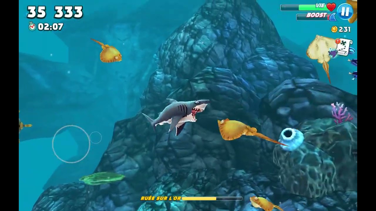 J'essaye le Requin Bouledogue 🦈😝avec vous (Hungry shark world) 