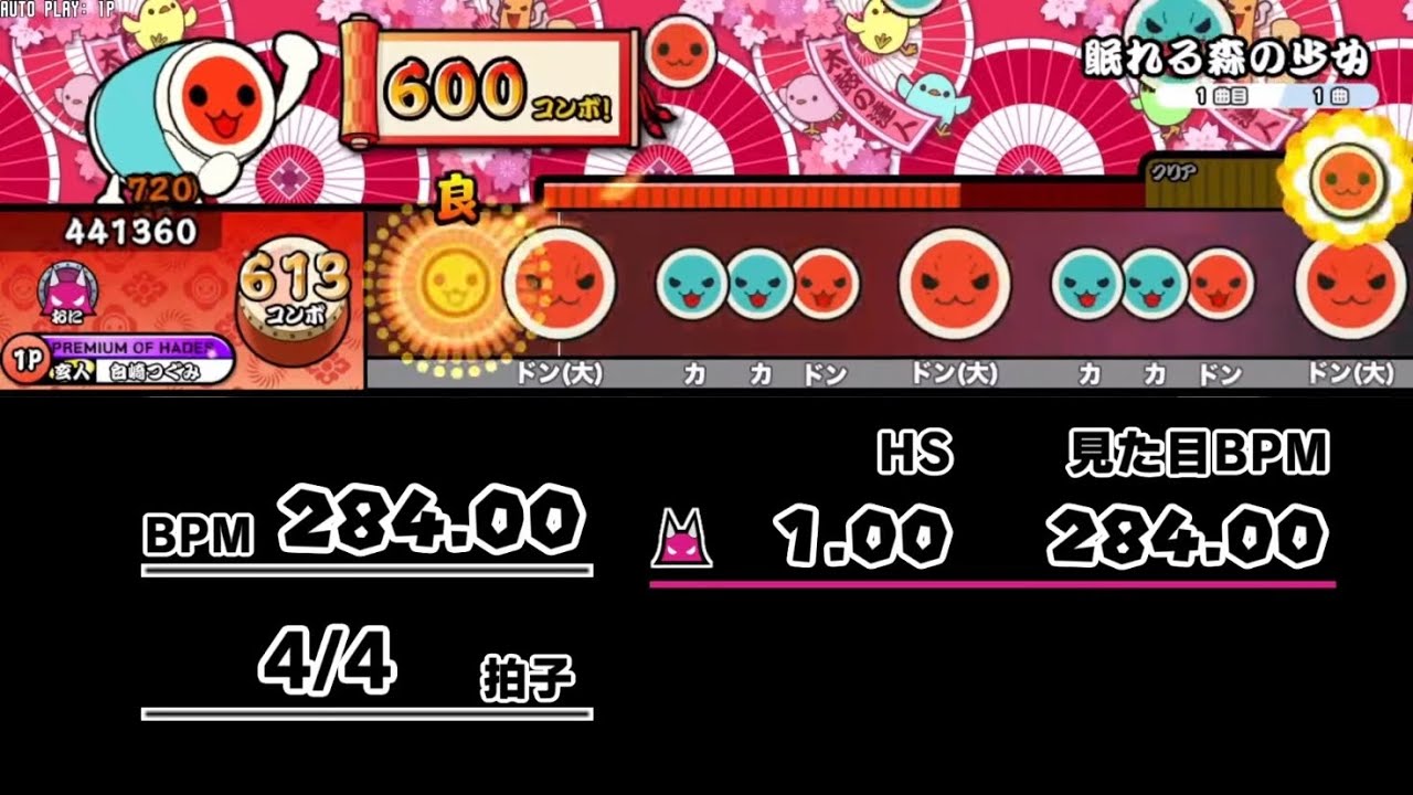 眠れる森の少女 BPM・HS・拍子の変化