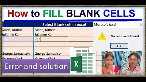 IF Function Checking For Empty Cells|solve the error no cells were found|when selecting blank cells